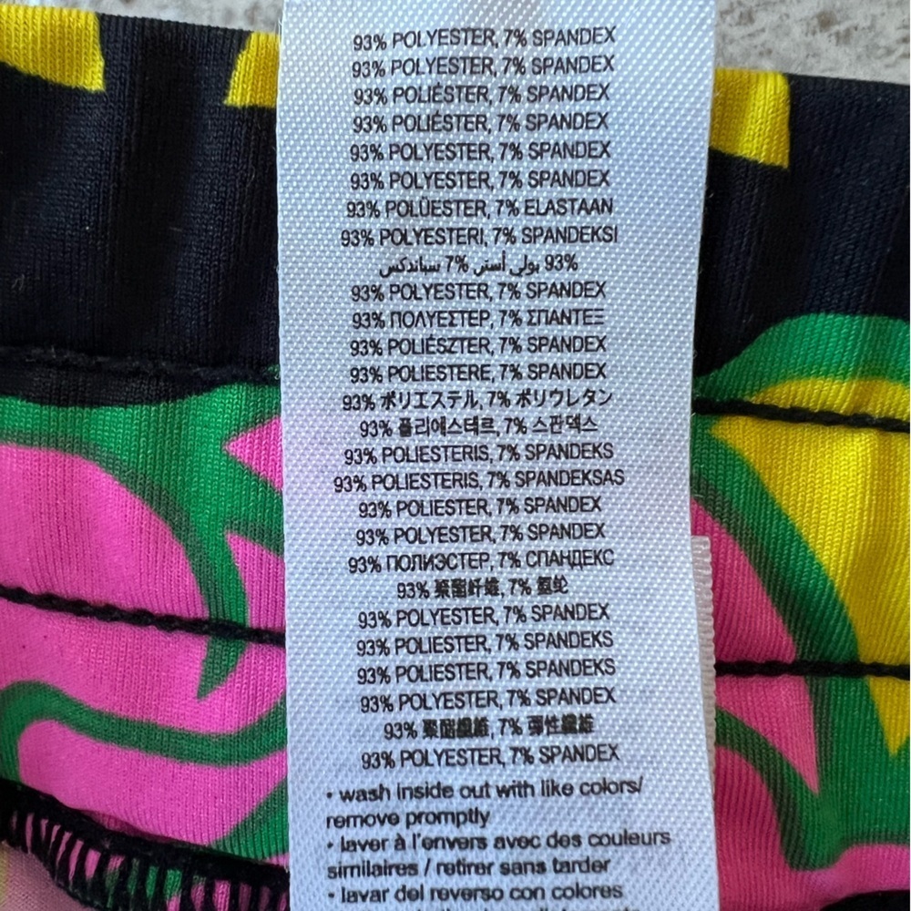 Zumba Dance Tribe Capri Harem Drawstring Colorful Print Dance Pants, Small Spicy - Picture 9 of 12